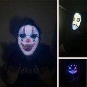 Bluetooth RGB Light Up LED Mask Diy Picture Animation Text Halloween Christmas Carnival Costume Party Game Child Masks Deco GIFT