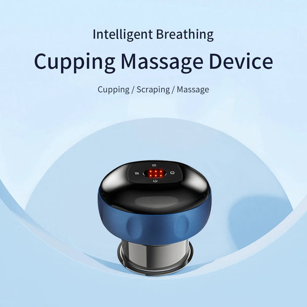 JYHealth Electric Vacuum Cupping Skin Scraping Massager Jars Body Heating Guasha Suction Cups Therapy Set health Care Portable