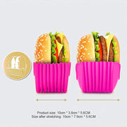 Reusable Burger Rack Useful Gadgets Silicone Frame Burger Tool Holder Shelf Storage Kitchen Organizer Tools Dining Bar Home