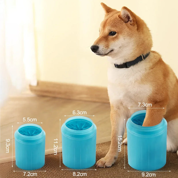 Pet Foot Wash Cup Soft Silicone Comb Cat Paw Cleaning Cup Dog Foot Cleaner Portable Dog Bathing and Cleaning Supplies