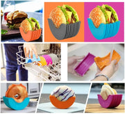 Reusable Burger Rack Useful Gadgets Silicone Frame Burger Tool Holder Shelf Storage Kitchen Organizer Tools Dining Bar Home