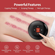 JYHealth Electric Vacuum Cupping Skin Scraping Massager Jars Body Heating Guasha Suction Cups Therapy Set health Care Portable