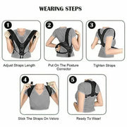 Adjustable Back Shoulder Posture Corrector Belt Clavicle Spine Support Reshape Your Body Home Office Sport Upper Back Neck Brace