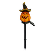 Halloween Pumpkin Candle Pathway Solar Lights Crow Yard Stake Lamp for Garden Yard Lawn Pathway Home Party Decoration Waterproof