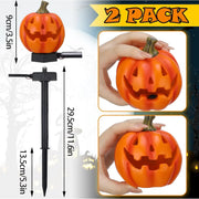 Halloween Pumpkin Candle Pathway Solar Lights Crow Yard Stake Lamp for Garden Yard Lawn Pathway Home Party Decoration Waterproof