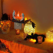 2024 Ghost Campfire Nightlight – 2 Ghosts Roasting LED Fake Fire, 3D Spooky Halloween Decor